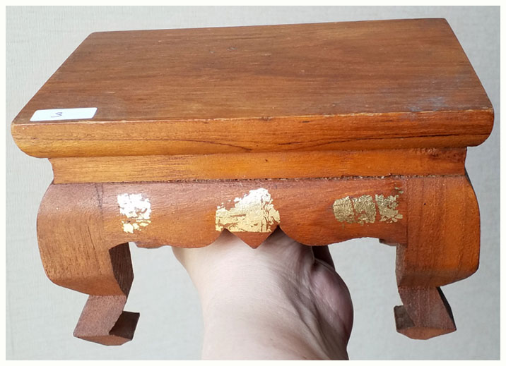 โต๊ะยอด ตั่ง ฐานไม้เล็ก(โต๊ะหมู่แบบแยกชิ้น)