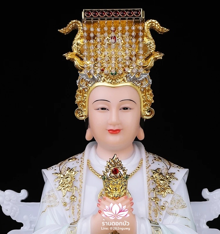 หม่าโจ้ว ม่าจ้อโป๋ เทียนส่งเซ่งโบ้ เทียนโหวเซี่ยบ้อ งานหินอ่อนคุณภาพสูง ขนาด 12/16/19/26 นิ้ว