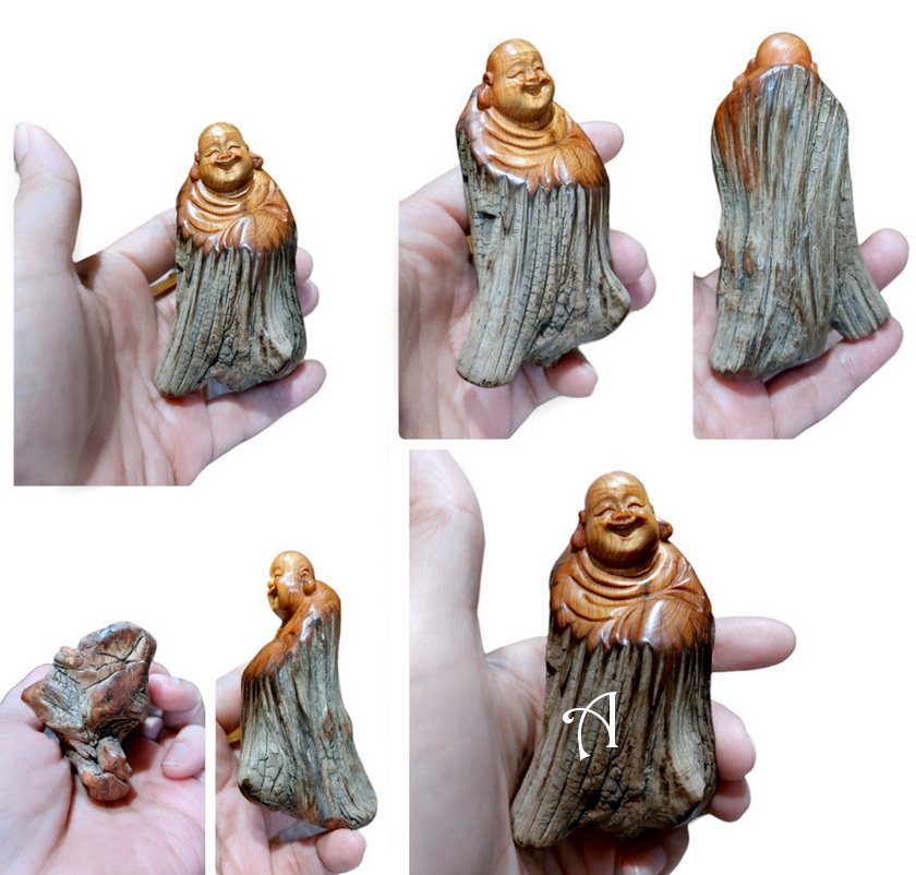 สังกัจจายน์ พระเมตไตรย พระยิ้ม ไม้ทูจา ขนาดเล็ก