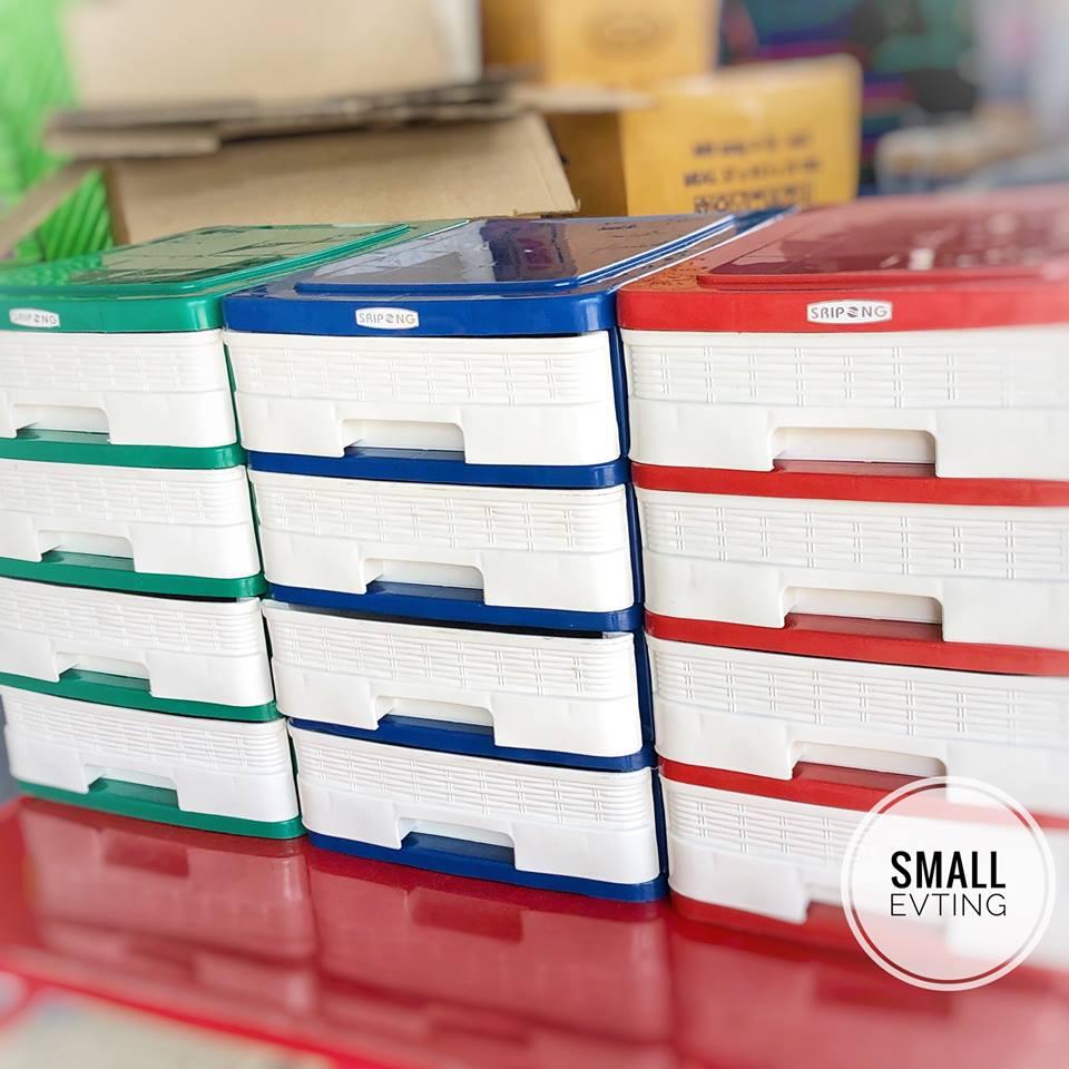 Small Evting ลิ้นชัก พลาสติก ใส่เอกสาร A4 ขนาด 4 ชั้น ลิ้นชักเอนกประสงค์ ลิ้นชักใส่เอกสาร ชั้นใส่เอกสาร