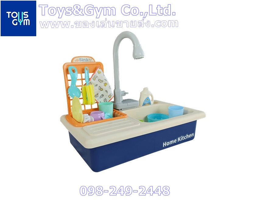 ชุดครัว+อ่างซิงค์ล้างจานแสนหวาน (เปิดน้ำได้จริง)