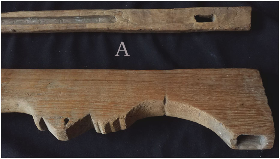 กรอบ(ฟืม)ทอผ้า:A ไม้สัก งานเก่า