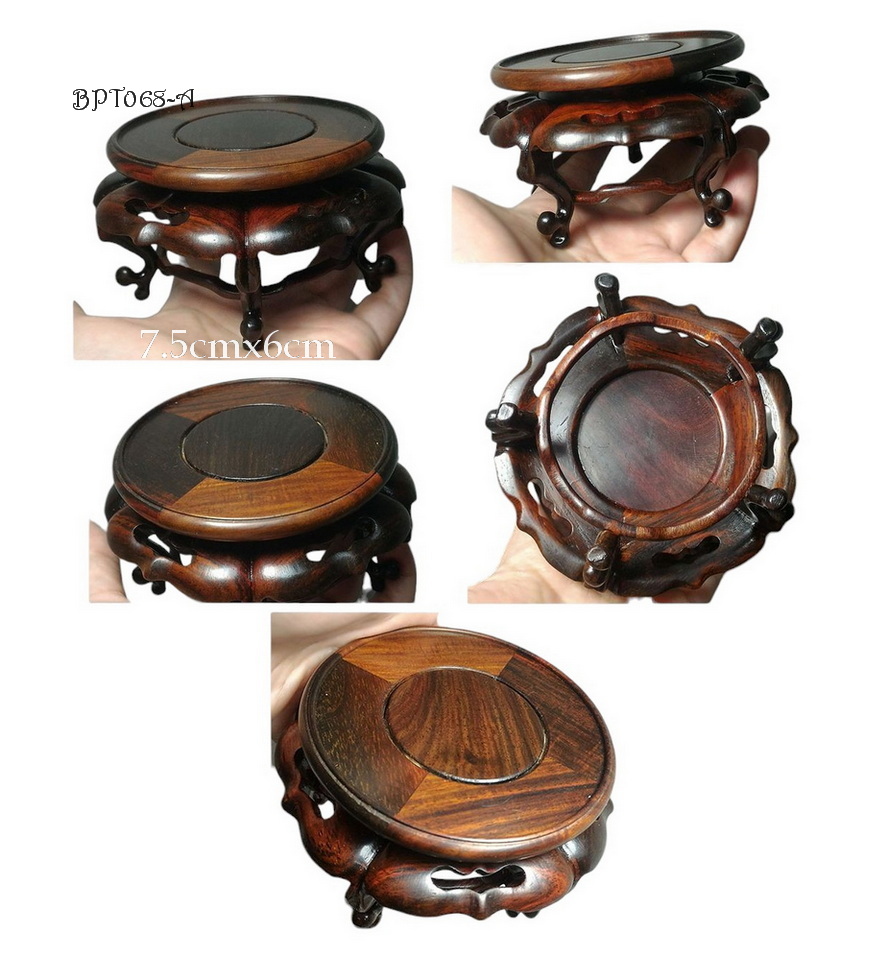 กี๋หรือฐานไม้สไตล์จีนเล็กๆ-BPT068-