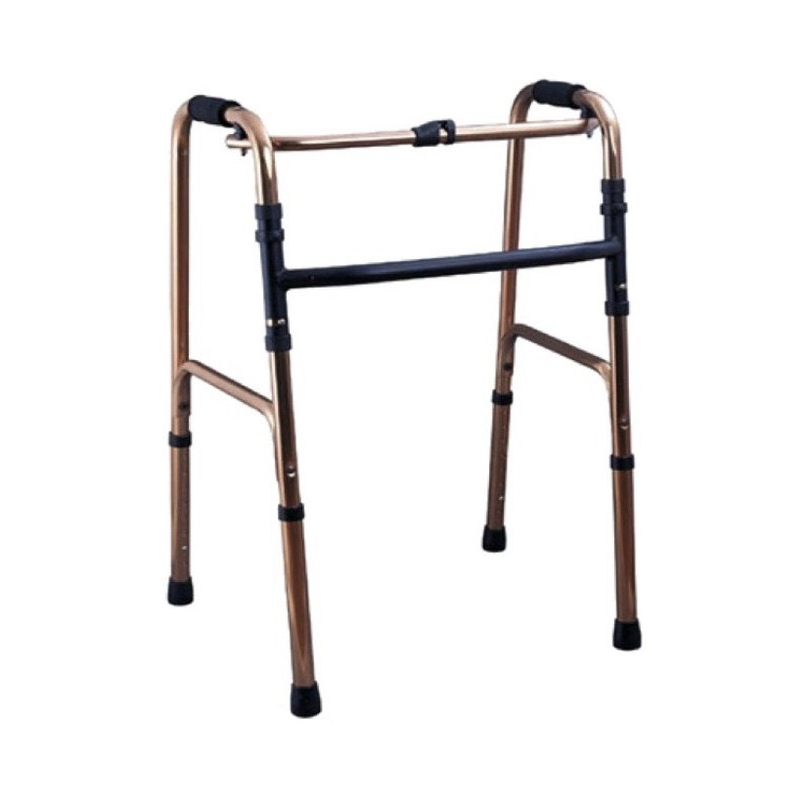 Walker รุ่นพับได้ ชนิดอลูมิเนียม - น้ำตาล