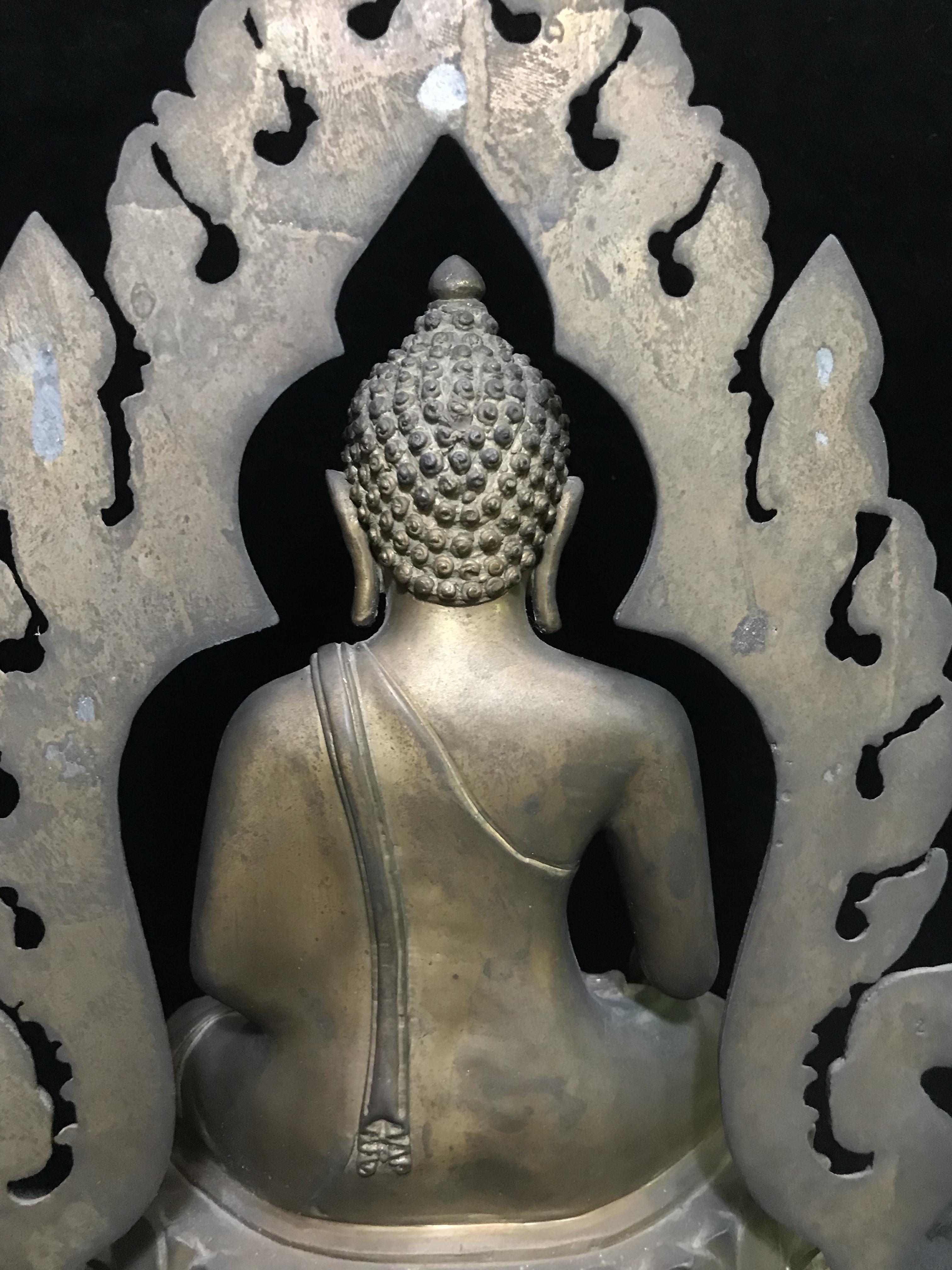 พระพุทธมงคลรัตนภูมิพัฒนมหามุนี ภปร. หน้าตัก 5นิ้ว(รมดำ) วัดมงคลรัตนาราม วัดไทยในซานฟรานซิสโก สหรัฐอเมริกา ( Sanfrancisco USA.) ปี2523 (นิยมหายาก)