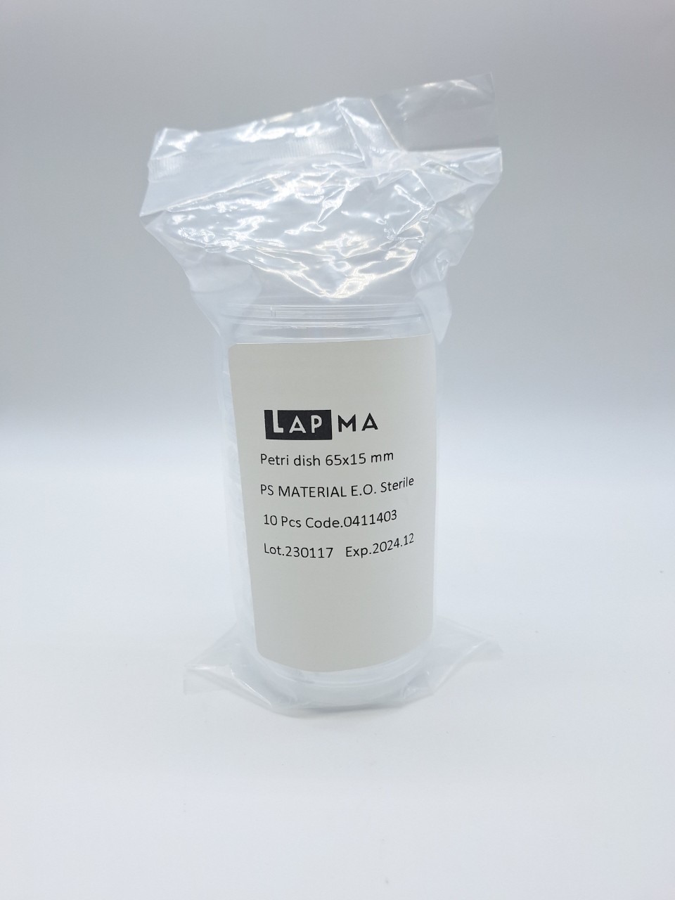 จานเพาะเชื้อ Petri dish ขนาด 90x15 mm / 60x15 mm. / 150x15 mm , พลาสติก LAPMA (ขายยกลัง)