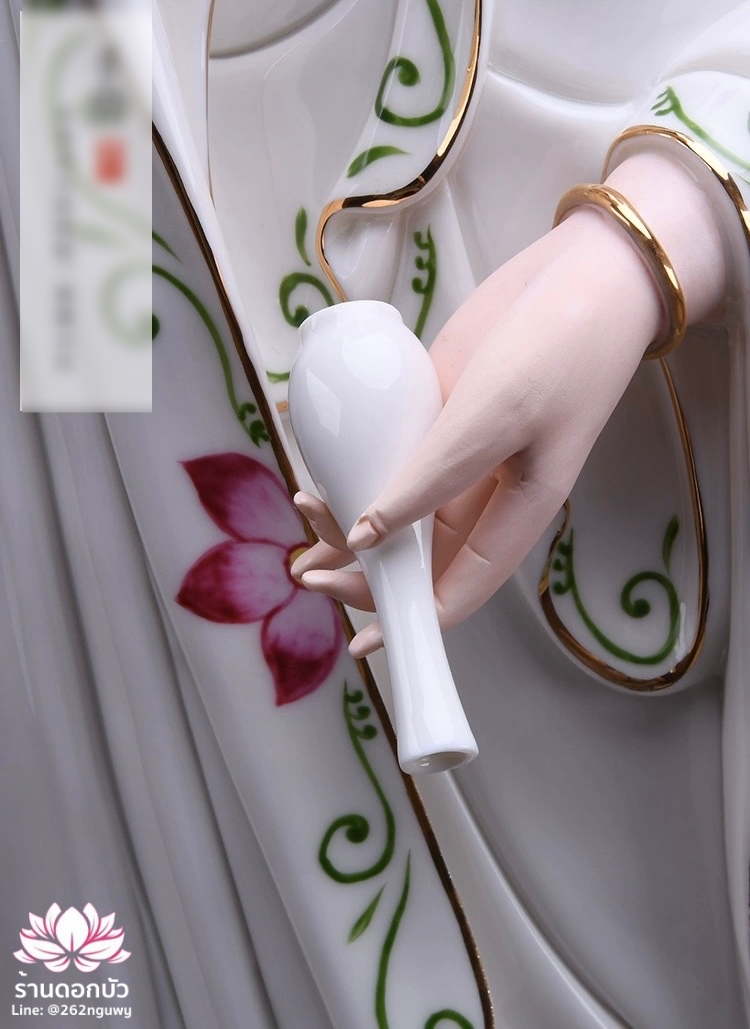 พระพุทธเจ้า (พระยูไล) พระโพธิสัตว์กวนอิม (กวนอิมผ่อสัก) พระมหาสถามปราปต์โพธิสัตว์ (ไต่ซีจี่ผ่อสัก) ขนาด 22/24/26 นิ้ว