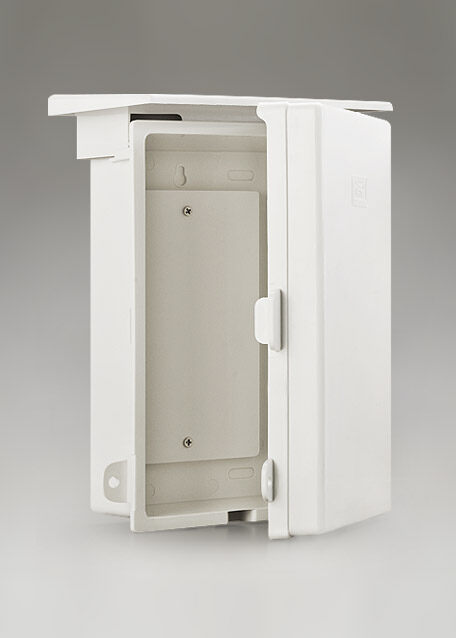 ตู้กันฝน ตู้กันน้ำ Nano สีขาวมีหลังคา ฝาทึบ101W และ ฝาใส 101CW