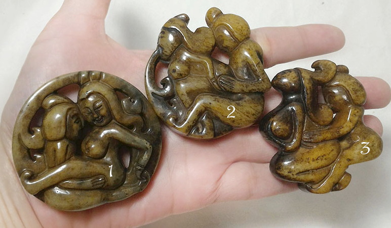 จี้หินสะสมสไตล์จีน(ลายกามสูตร)-BPT034-