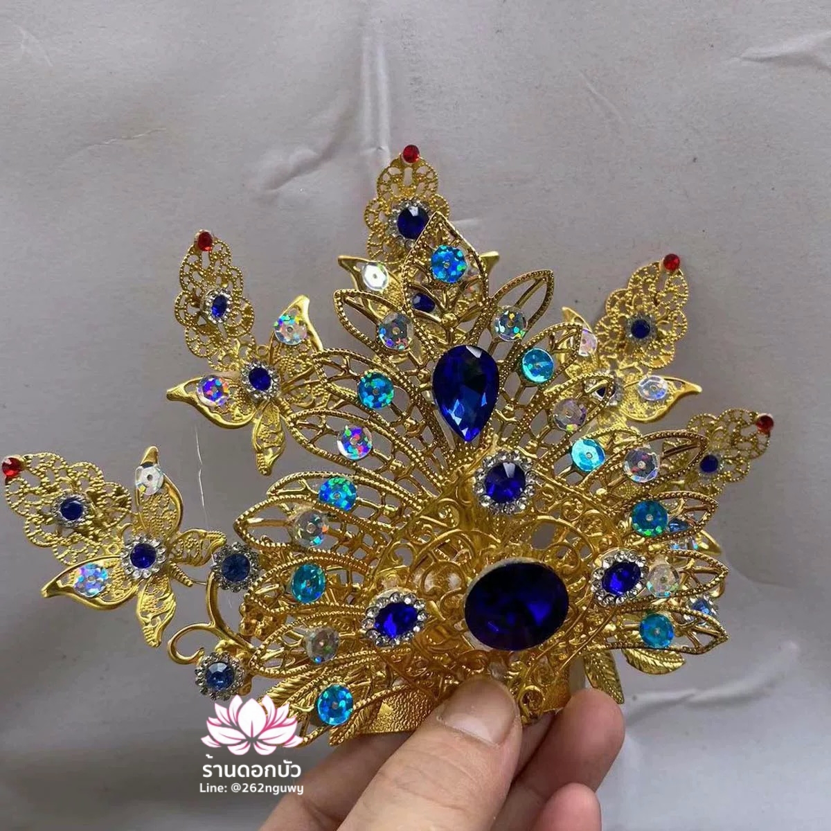 หมวกเทพเจ้าฝ่ายหญิง หมวกเทพนารี หมวกเทวนารี หมวกพระจีน หมวกกิมซิ้น หมวกเทพเจ้าจีน