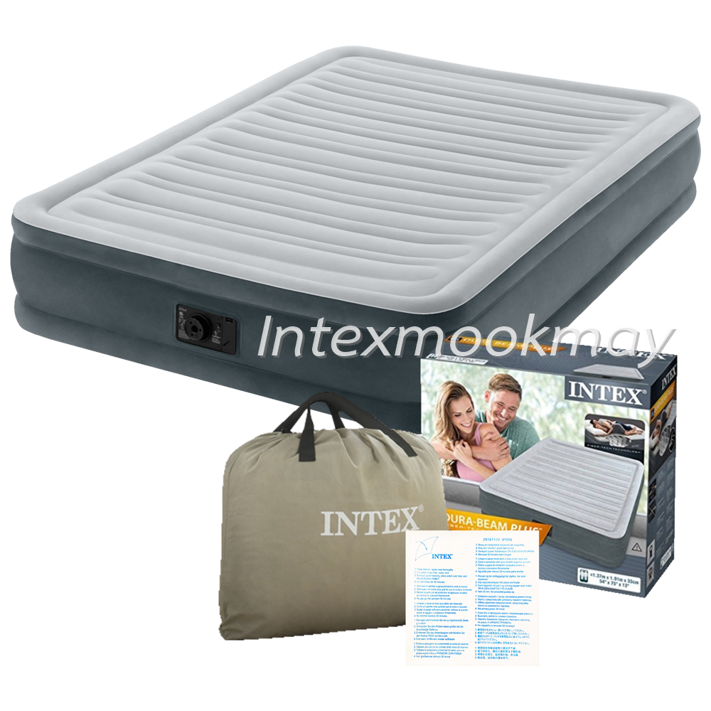 Intex 67770 Comfort-Plush QueenSize ที่นอนรุ่นขายดี ปั๊มลมในตัว ขนาด 5 ฟุต รุ่นใหม่
