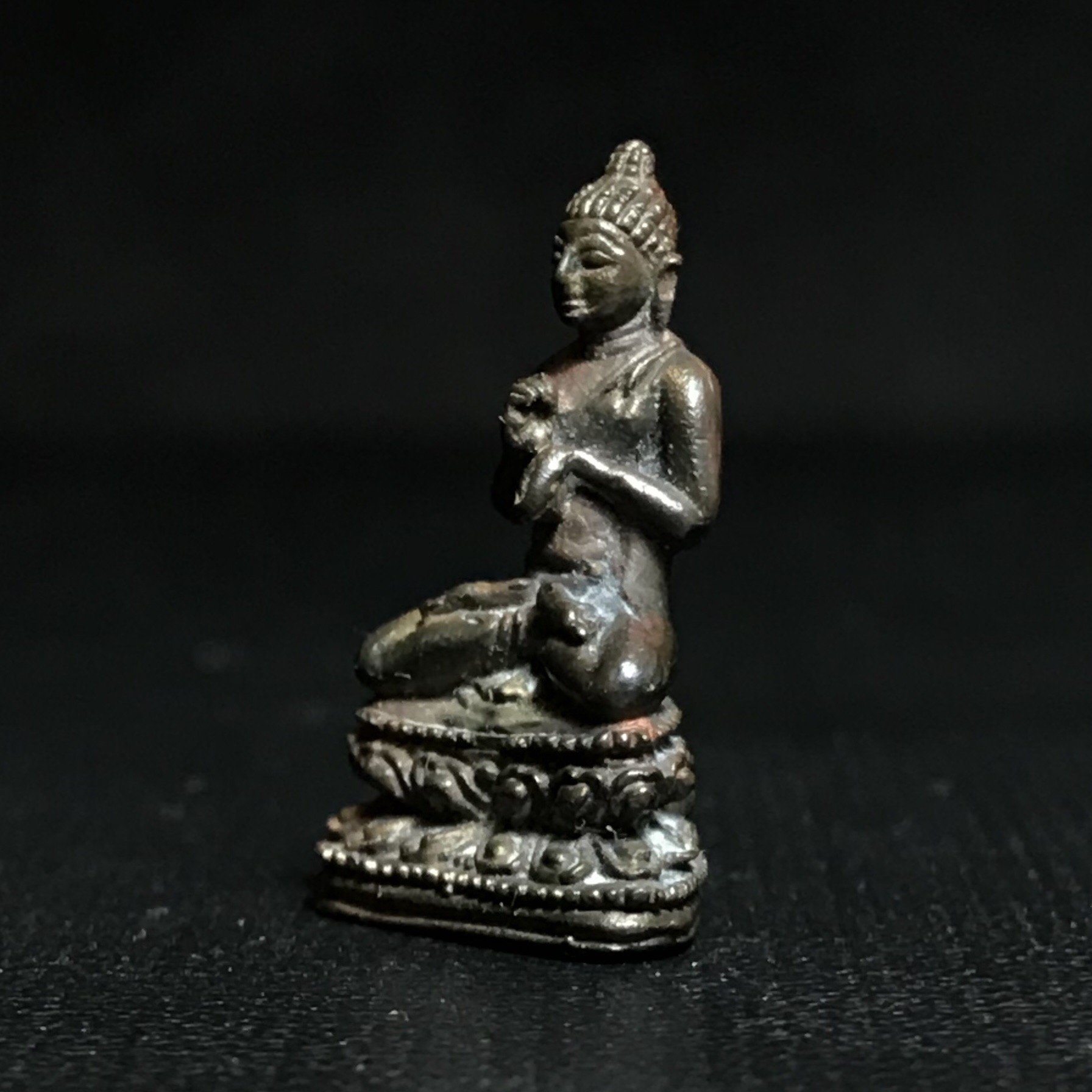 พระชัยวัฒน์จุฬาลงกรณ์(จปร.) 100 ปี วัดราชบพิธ ปี 2513 เนื้อนวะโลหะ (ในหลวงรัชกาลที่9เสด็จเททอง)