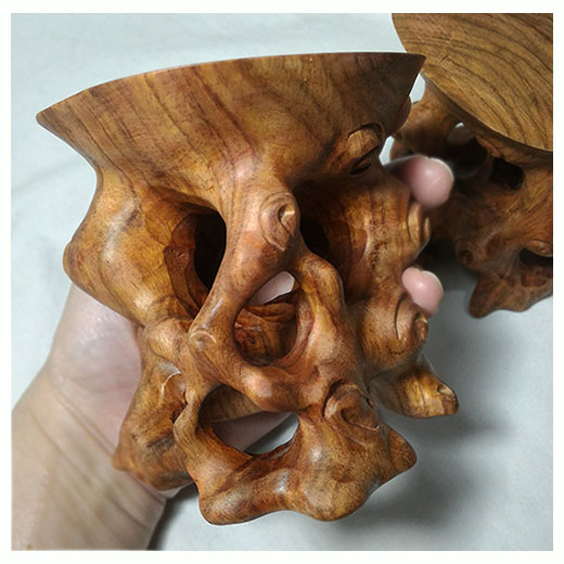 ฐานหรือกี๋ไม้สไตล์จีน ทรงรากไม้ อันละ