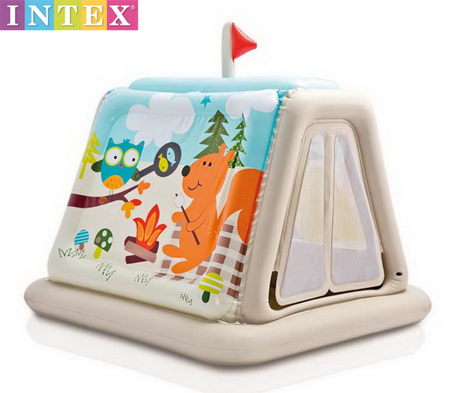 Intex Animal Trails Indoor Play Tent บ้านบอลทรงเต็นท์ลมลายสัตว์ป่า 48634