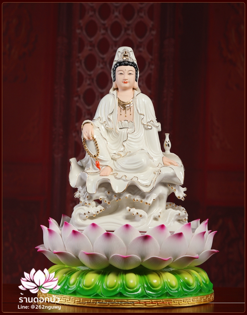 ฐานรองเทวรูป ฐานรองพระพุทธรูป แท่นวางเทวรูป รูปทรงดอกบัว ขนาดใหญ่พิเศษ