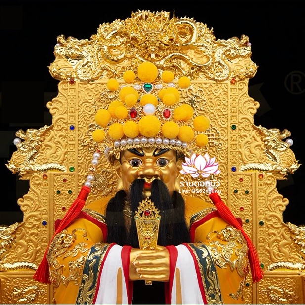 หมวกประดับมังกร หมวกเทพฝ่ายชาย หมวกองค์พระชาย หมวกพระจีน หมวกกิมซิ้น หมวกเทพเจ้าจีน