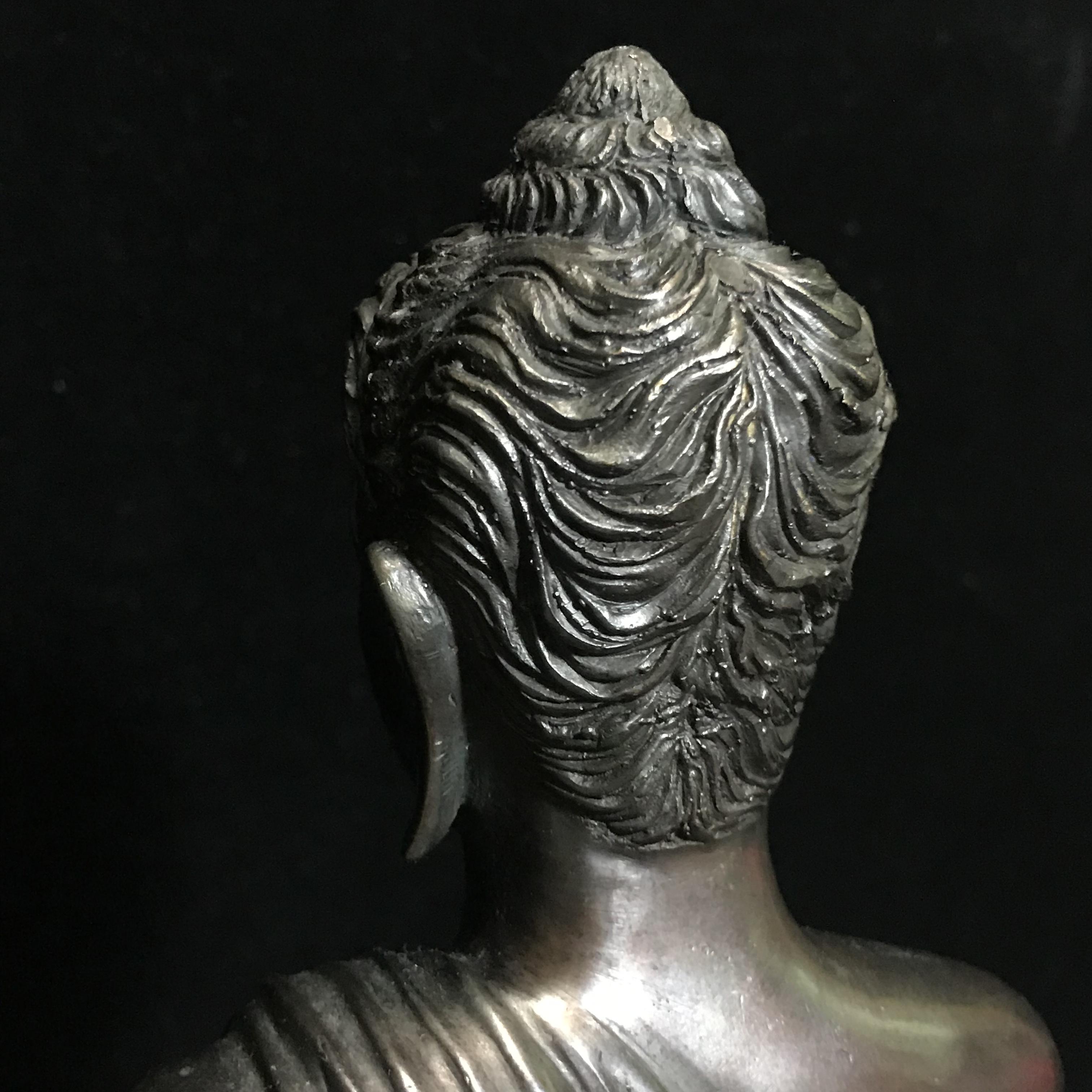 พระพุทธสิทธัตถศาสดา 100 ปี กรมบัญชีกลาง พ.ศ.2533(รุ่นแรก) เนื้อโลหะสำริด รมมันปู หน้าตัก 5.9 นิ้ว (พิธีใหญ่ ศิลป์สวย หายาก)