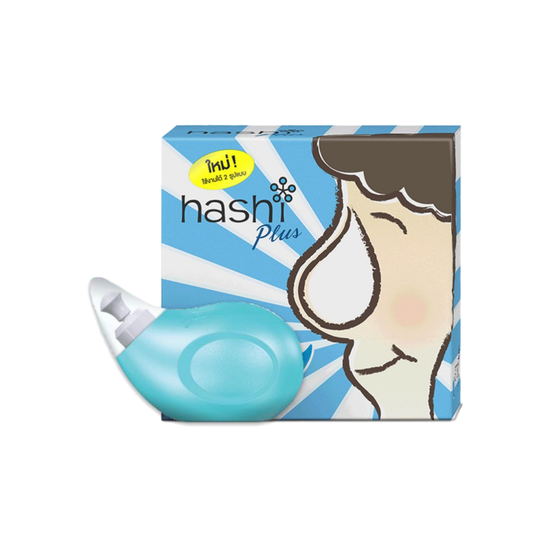 Hashi plus ขวดล้างจมูก + เกลือ15ซอง