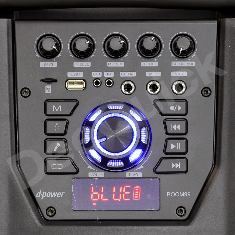 ตู้ลำโพง 2ไมค์ลอย 120W Dpower รุ่น BOOM99