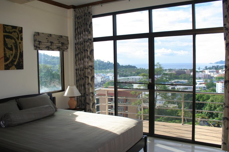 For Rent : Patong Condo Melville House 2 bed room 3rd floor Sea & City view