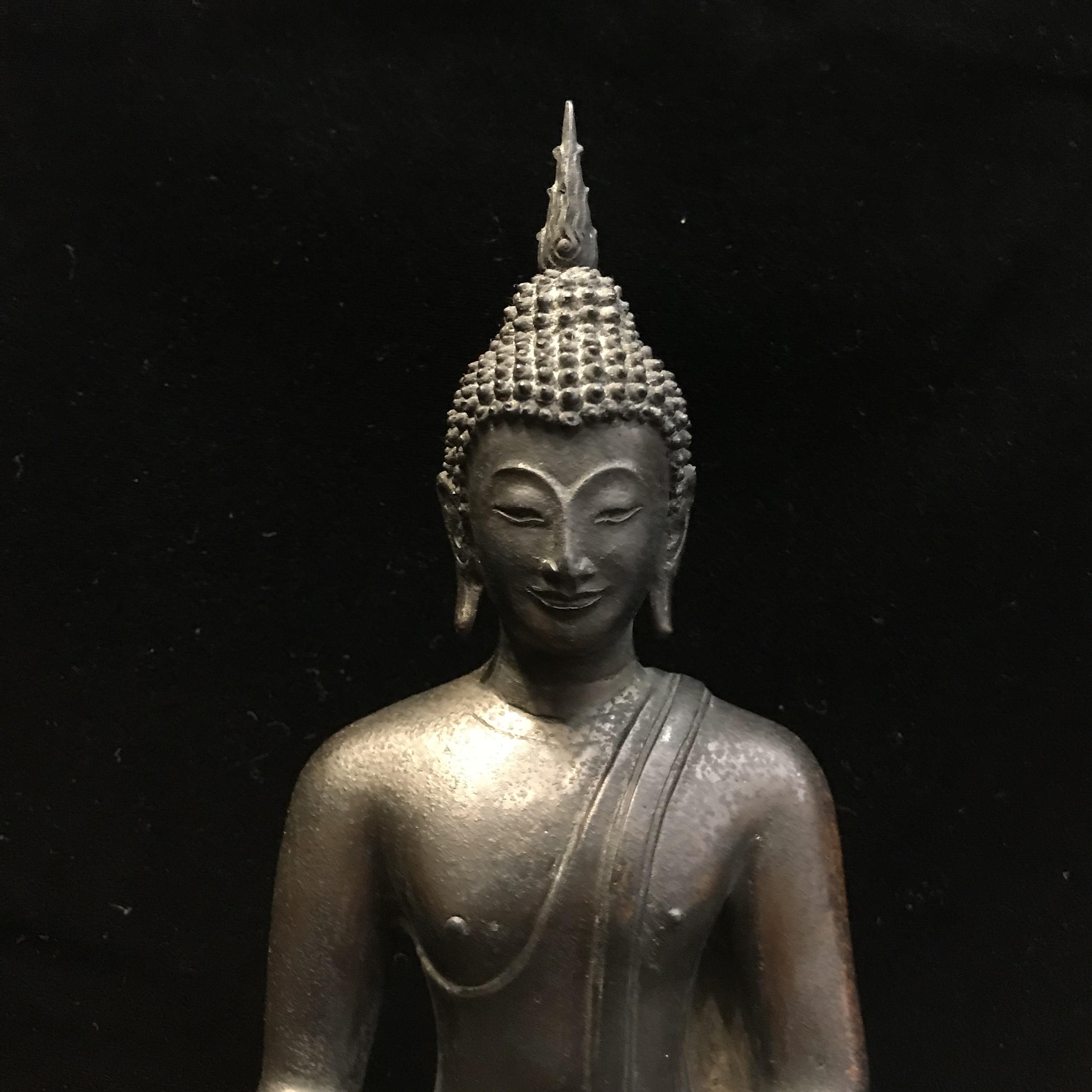 พระพุทธรูปบูชา ภปร วัดบวรนิเวศวิหาร ปี2508 บล็อกดินไทย หน้าตัก5นิ้ว(ที่สุดของพระบูชา ภปร วัดบวร)