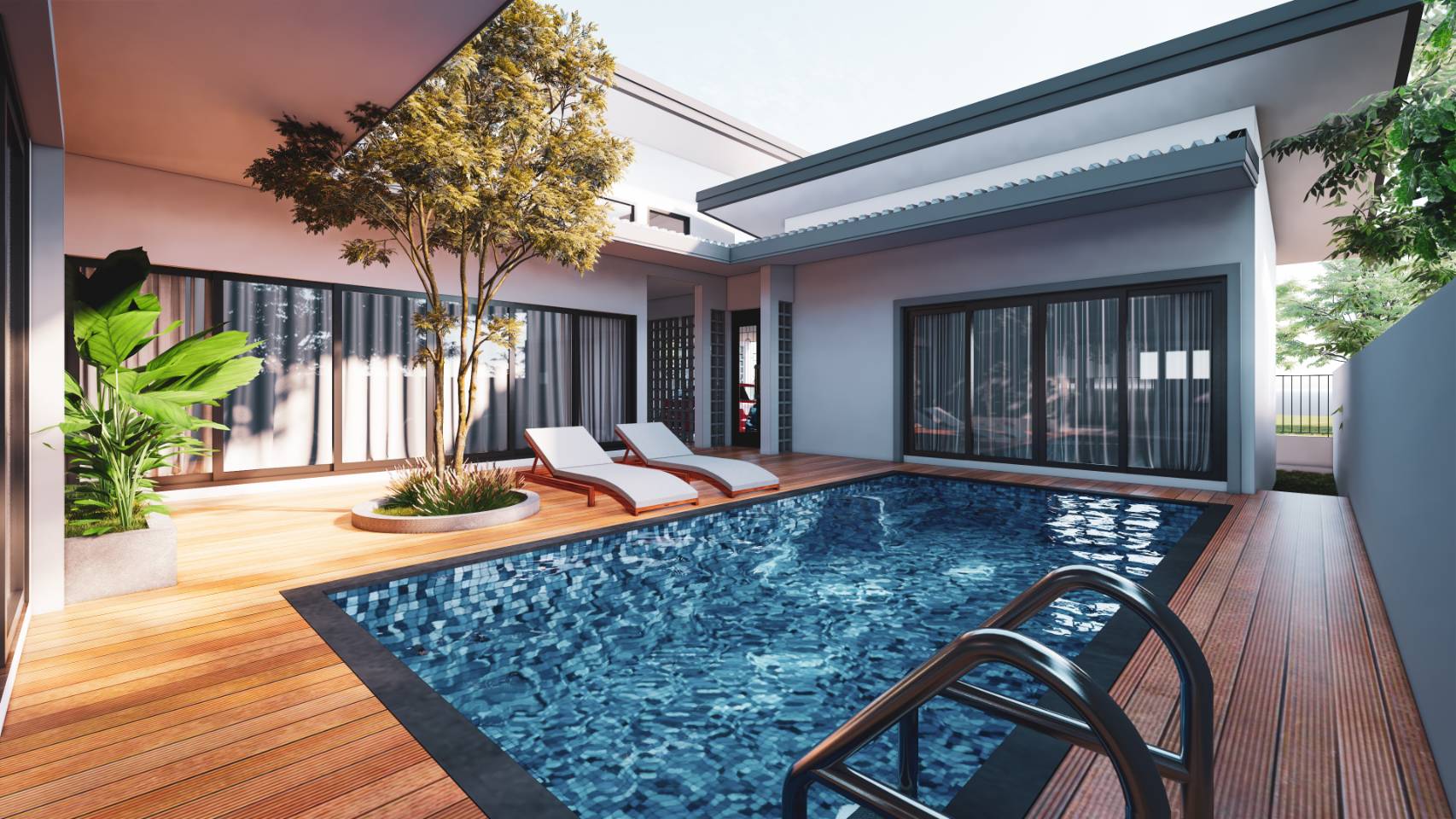 For Sale : Thalang, New Pool Villa @Soi Banjar, 2 Bedrooms 2 Bathrooms