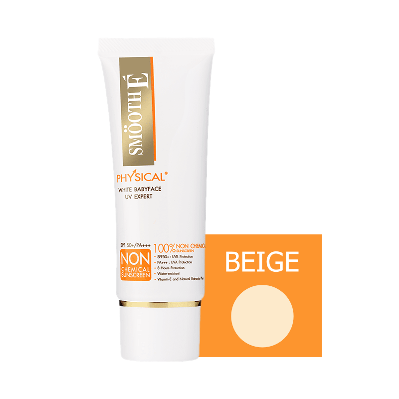 Smooth E Physical White Babyface SPF 50+ PA+++ UV Expert [Beige]