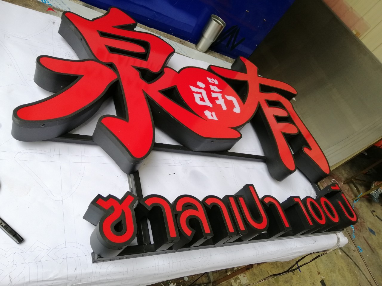 งานป้ายกล่องไฟ
