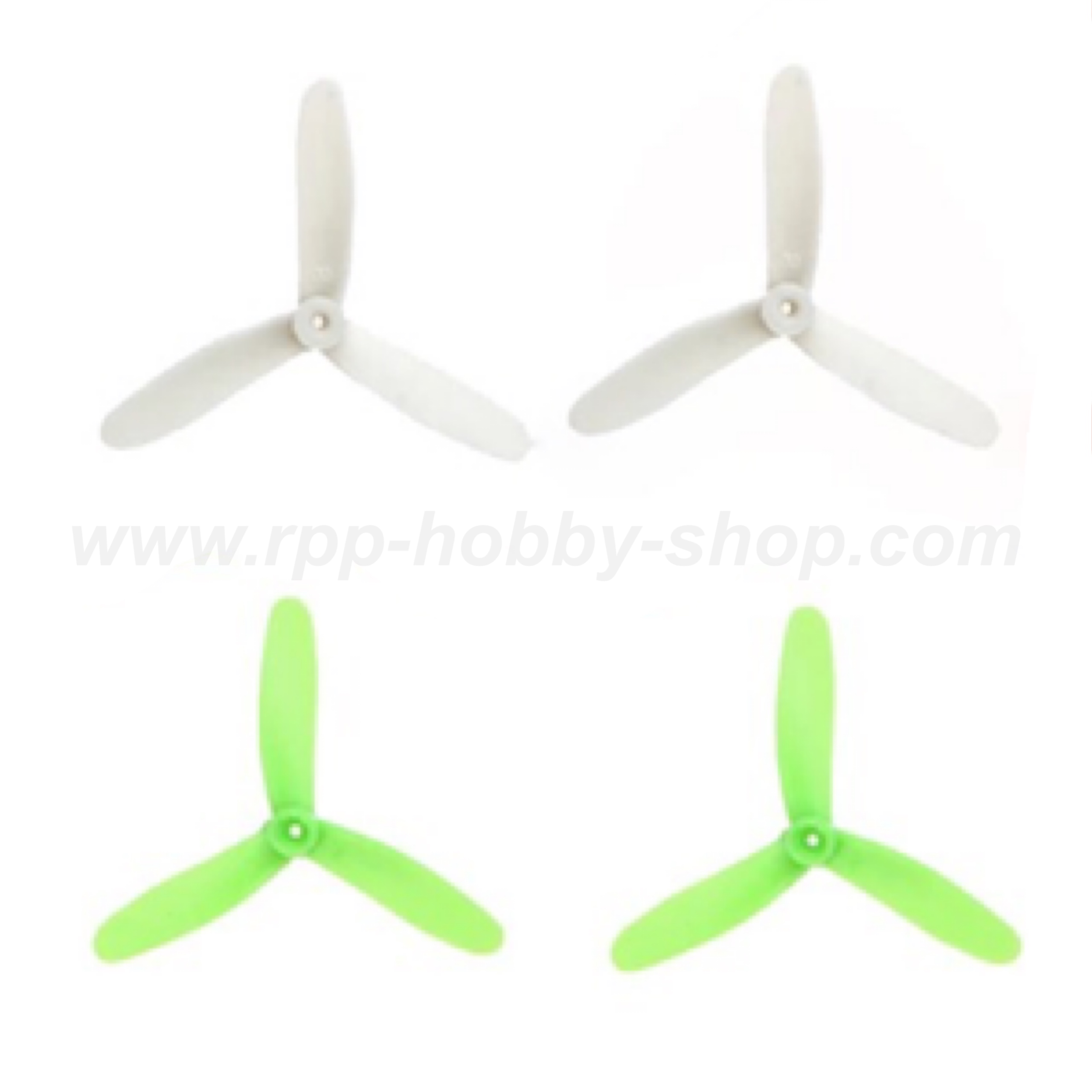 ใบพัด 3 แฉก (สีขาว-เขียว) : CX-10C, 10W