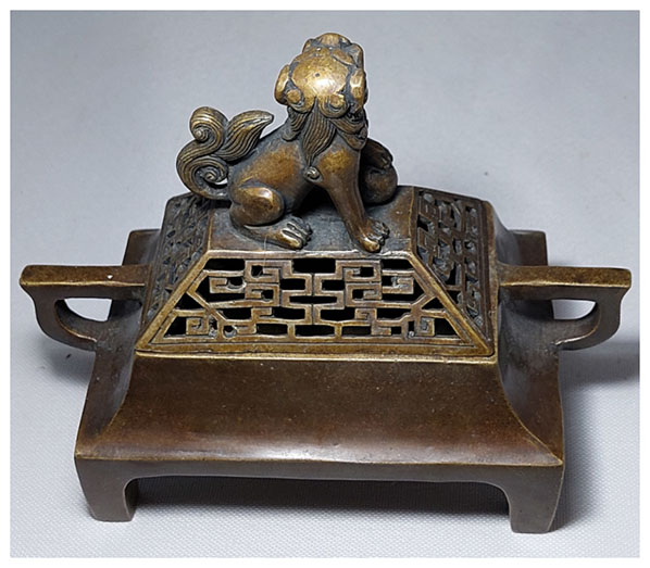 เตาจุดกำยาน ทองเหลืองสไตล์จีน