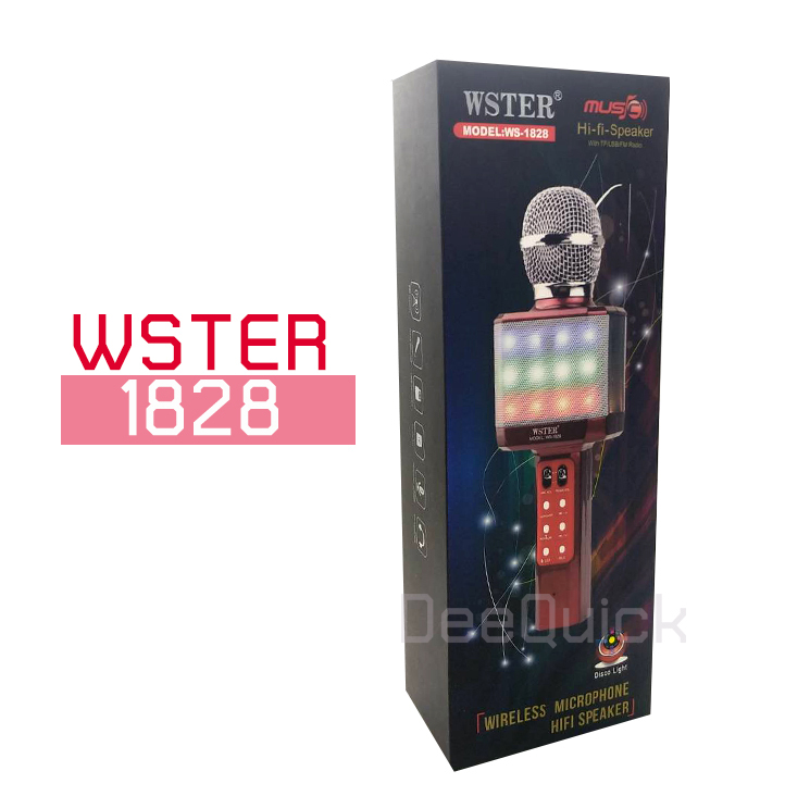 ไมค์คาราโอเกะ บลูทูธ WSTER รุ่น WS-1828
