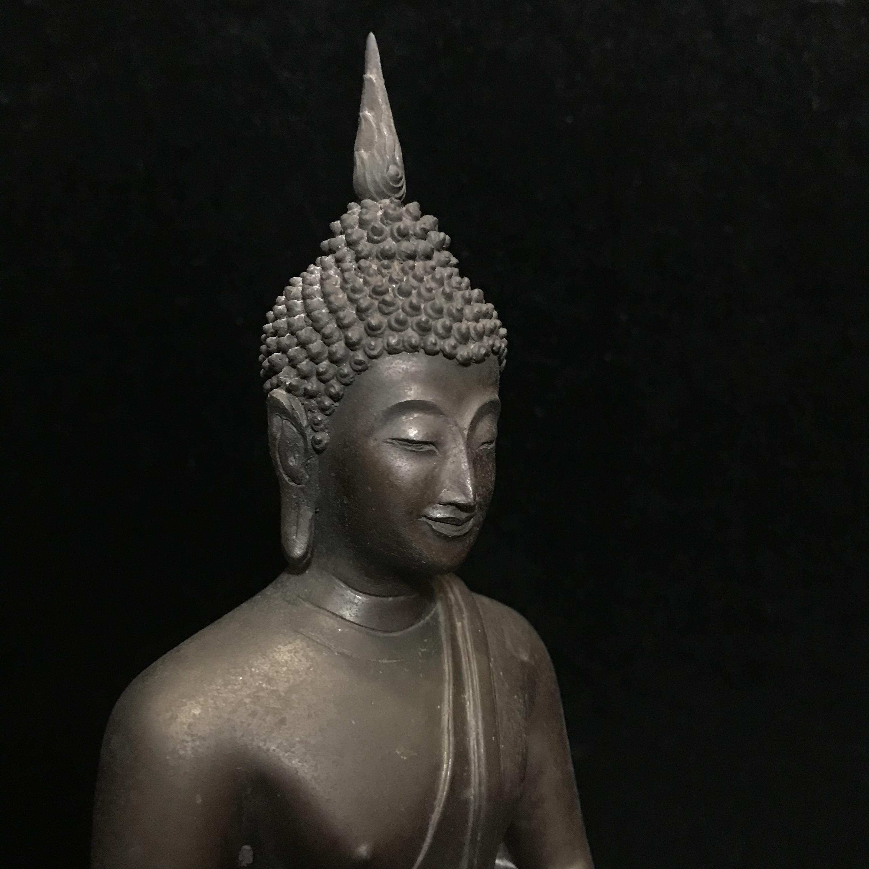 พระพุทธรูปบูชา ภปร. วัดบวรนิเวศวิหาร ปี2508 บล็อกดินไทย หน้าตัก5นิ้ว(ที่สุดของพระบูชา ภปร วัดบวร)