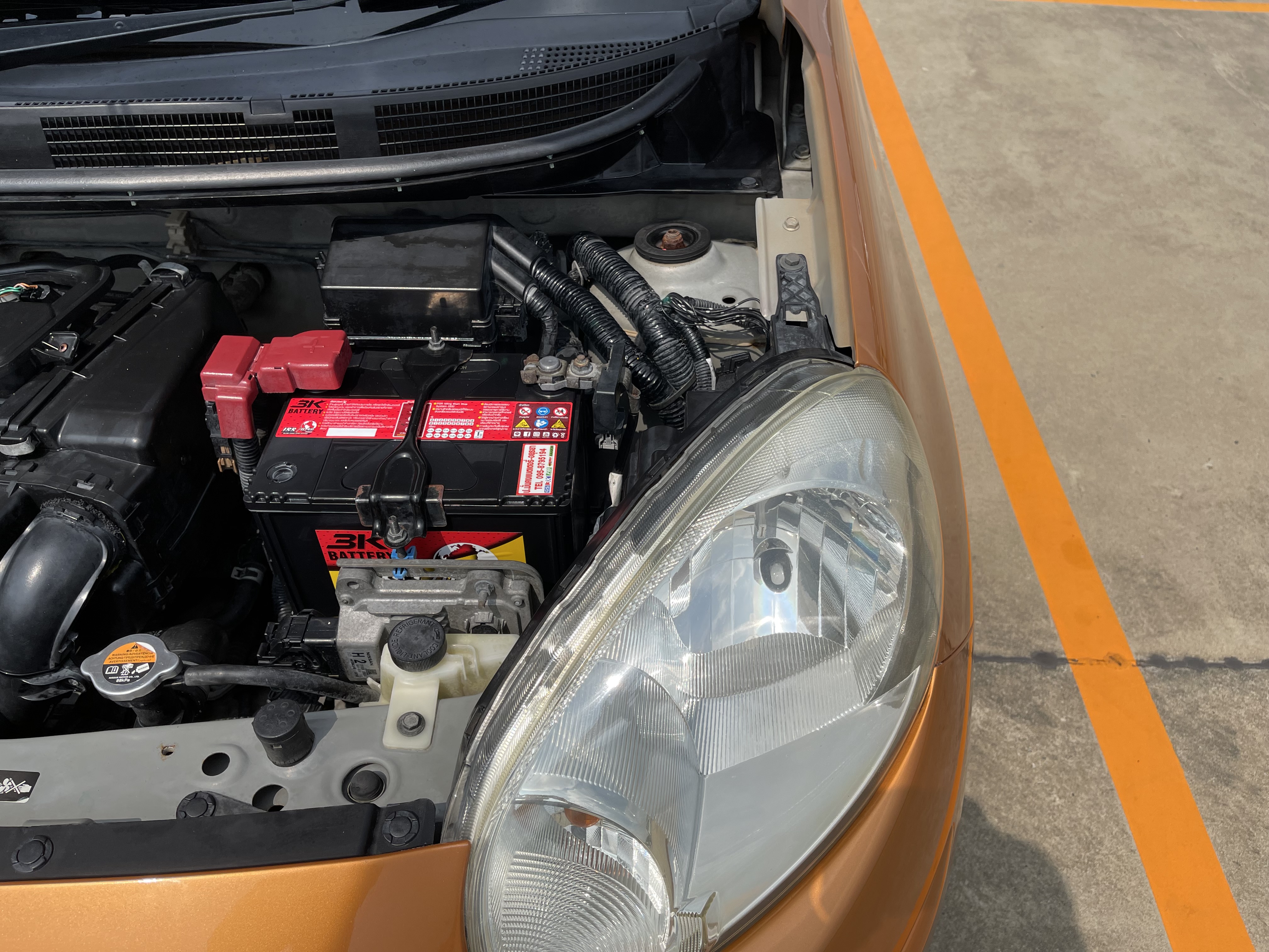 Nissan March 1.2 EL At 2012 ส้ม