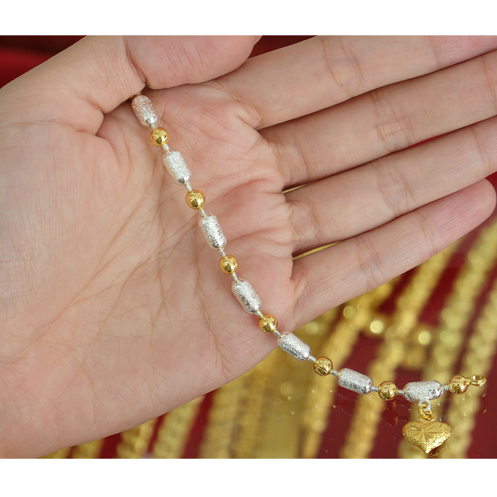 สร้อยข้อมือสองกษัตริย์เม็ดรีและเม็ดกลม
