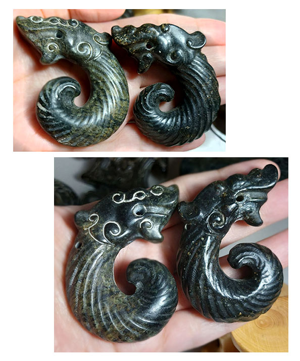 หินสะสม จี้หินสะสม สไตล์จีนโบราณ(หินแม่เหล็กดูดติด)-BPT2919