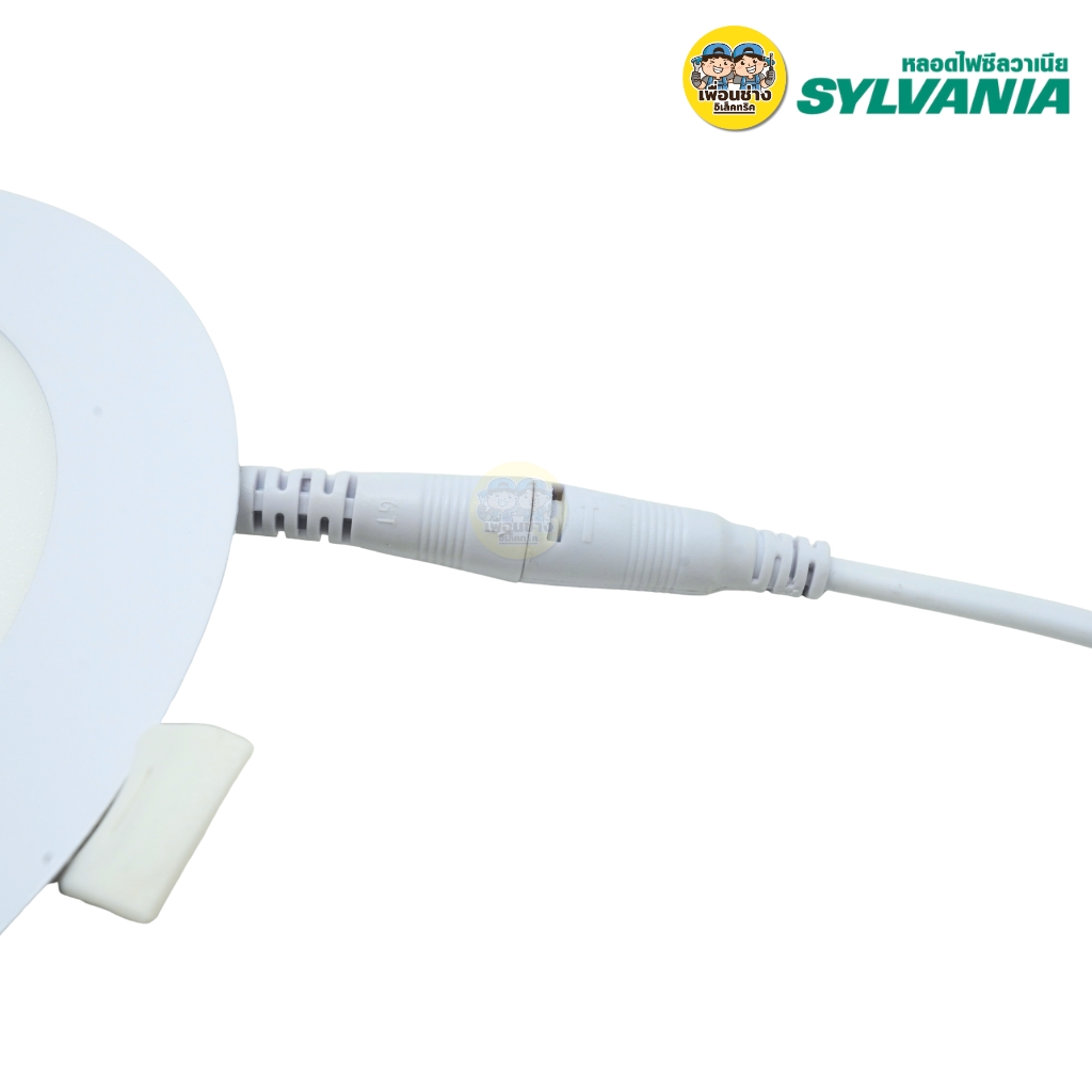SYLVANIA โคมไฟดาวน์ไลท์ฝังฝ้า รุ่น LIGHTER LED ทรงกลม 9w 12w 18w daylight warmwhite โคมไฟฝังฝ้าทรงกลม สีขาว โคมไฟLED บาง