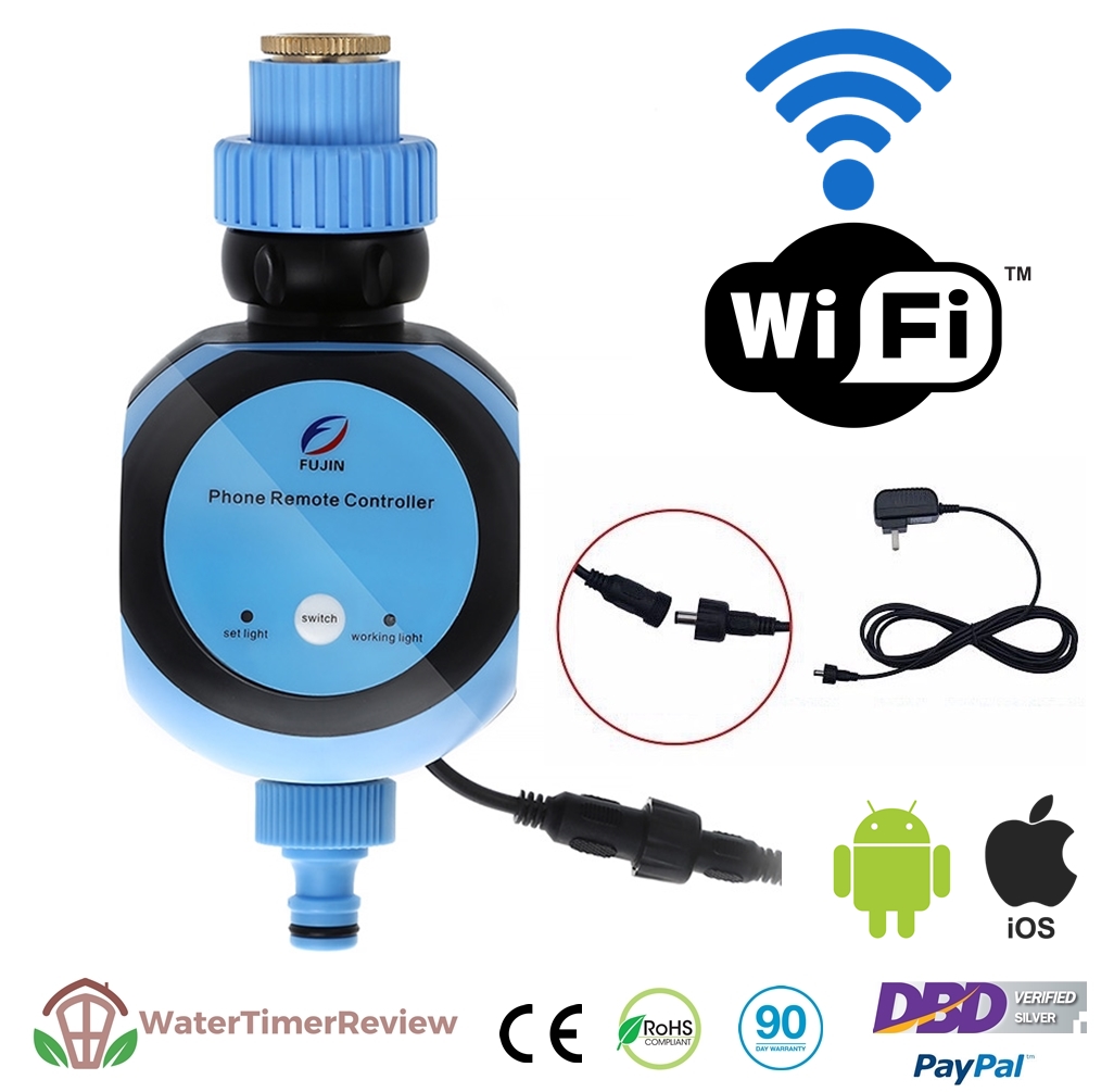 เครื่องตั้งเวลาเปิดปิดน้ำอัตโนมัติ รุ่น Wi-Fi โซลินอยวาล์ว ไฟฟ้า WTR-401