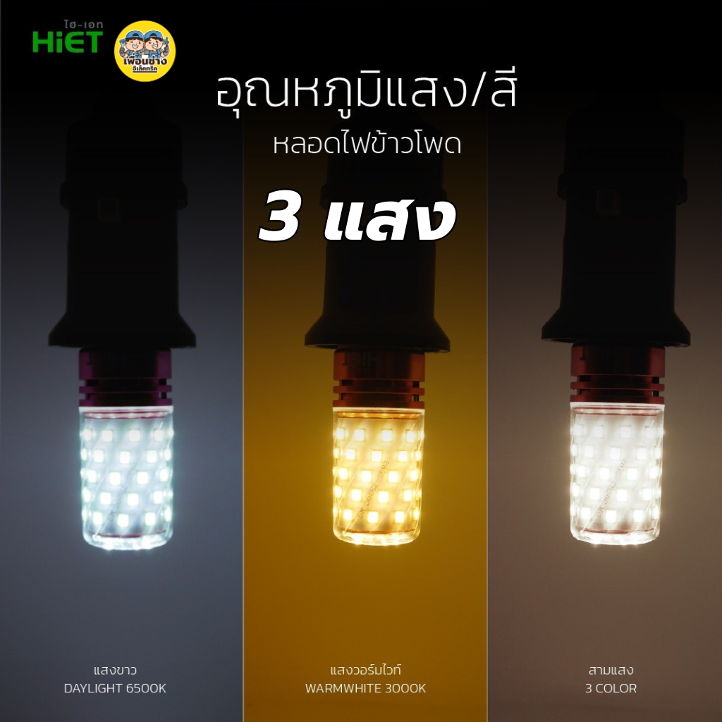 Hiet หลอดไฟ LED ข้าวโพด 10w ขั้ว E27 Corn Bulb แอลอีดี ไฮเอท