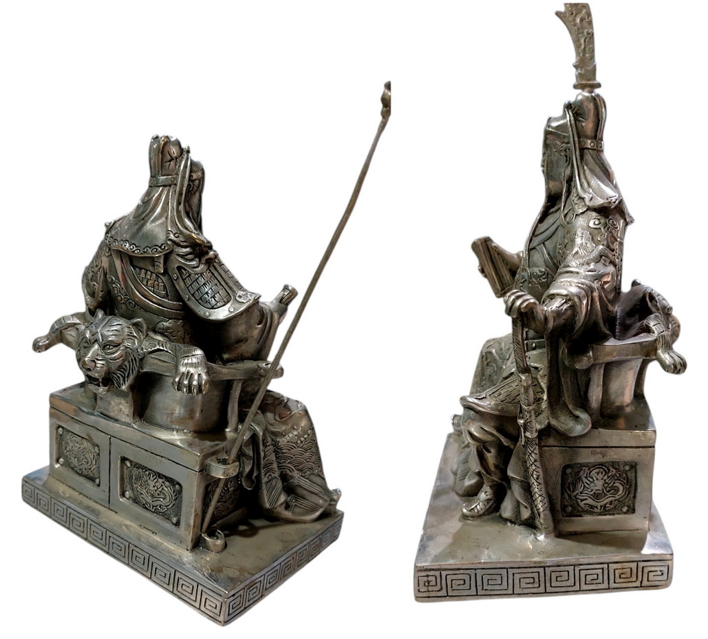 กวนอูปางนั่งอ่านตำรา สูง18cm