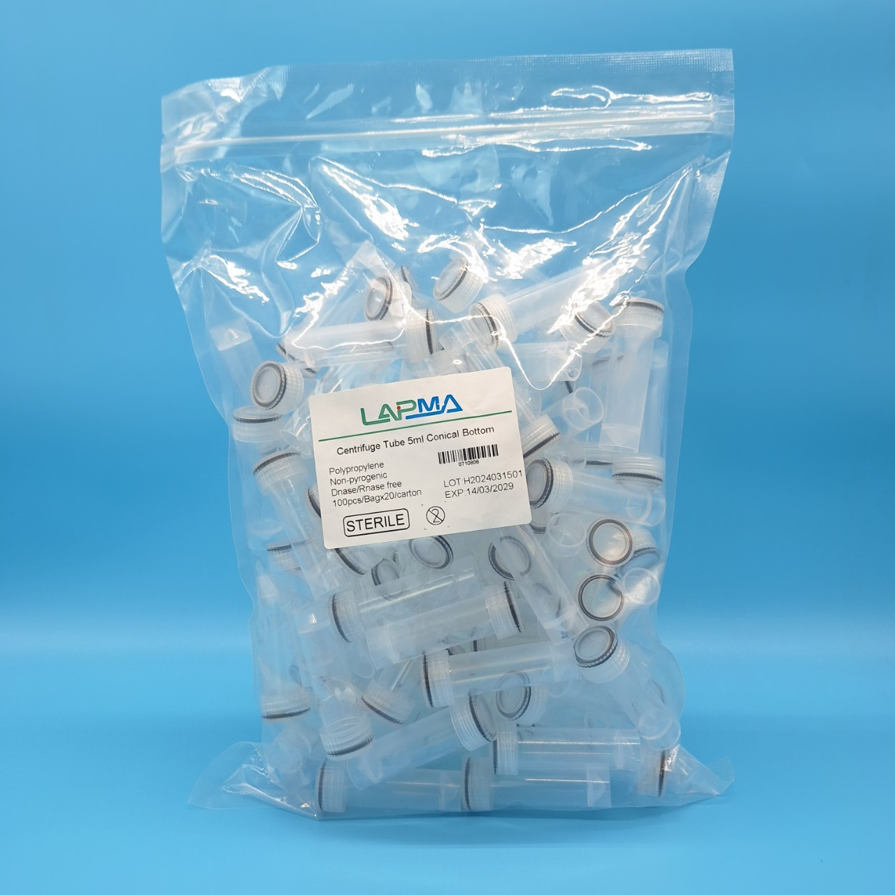 หลอดเก็บตัวอย่างตั้งได้ ขนาด5 ml. Free standing cryotube 5ml sterile