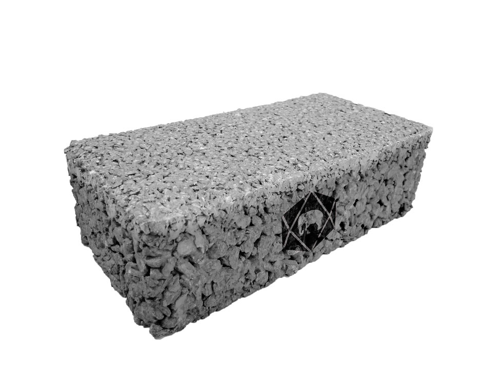 บล็อกปูพื้น เอสซีจี รุ่น บล็อกพรุน 10x20x6 ซม. สีเทา