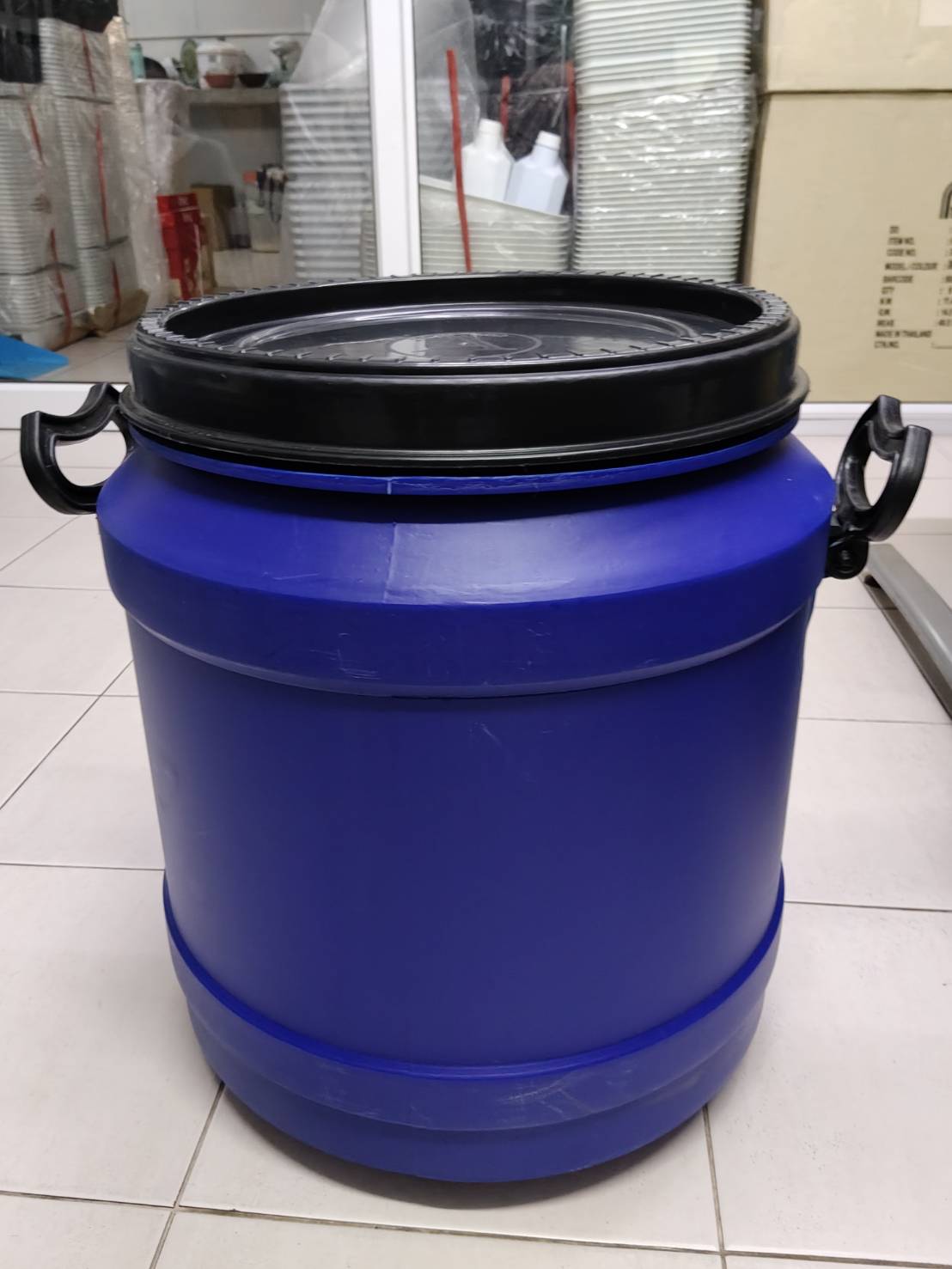 ถังหมัก 40 ลิตร มีหู ฝาเกลียว