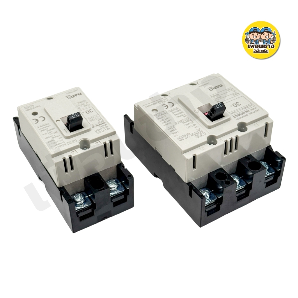 Nano Plus เบรกเกอร์ MCCB รุ่น NN-NF30-CS No-Fuse Breaker 2P 3P