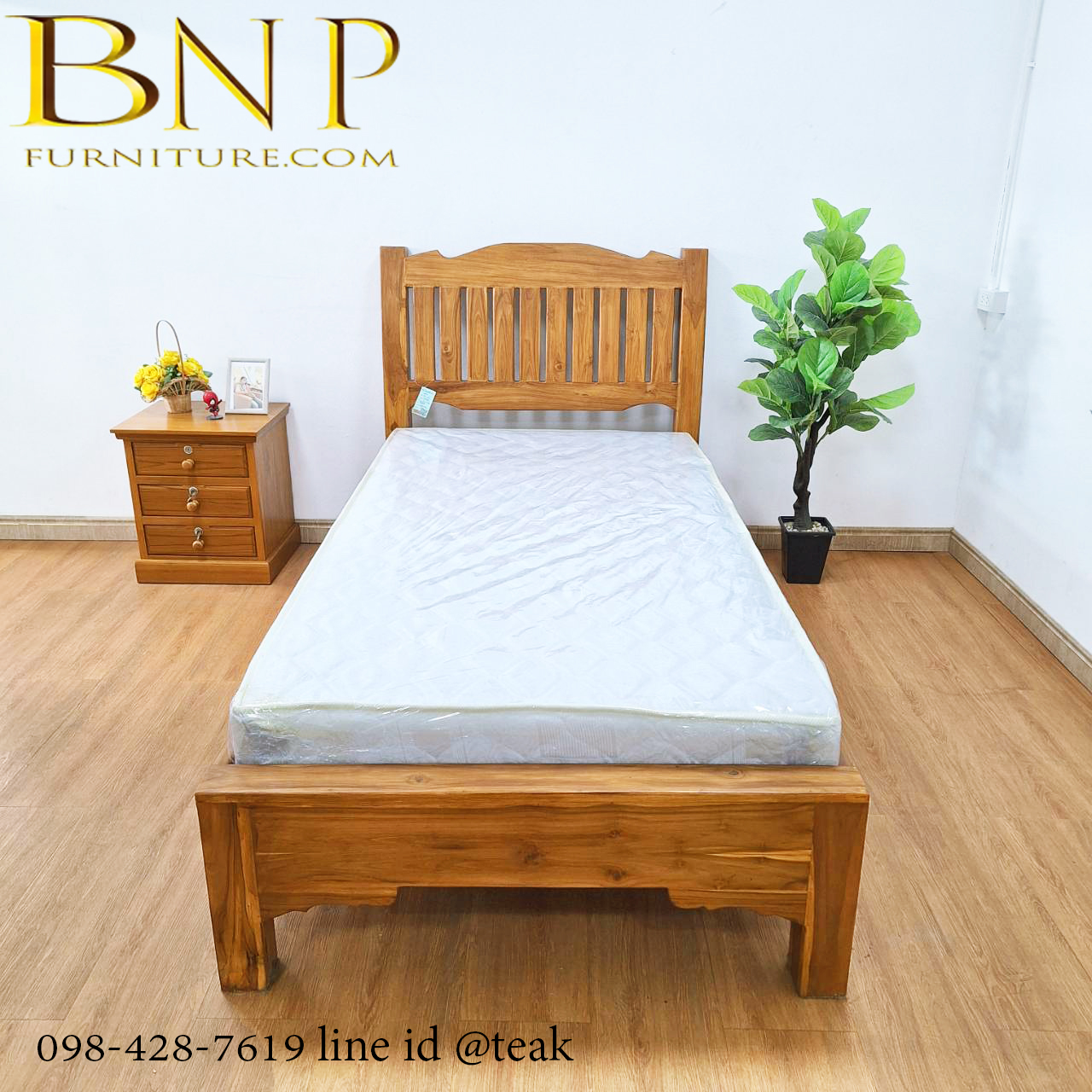 เตียงนอน 3.5 ฟุต รุ่น ซี่ตั้งเอน