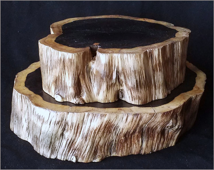 ฐานไม้มะเกลือแอฟริกา(Ebony)หนา 5cm