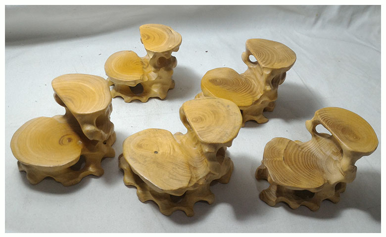 ฐานไม้หรือกี๋ไม้boxwood เล็กๆ แบบ2ชั้น อันละ