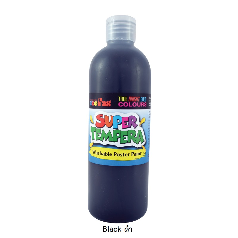 สี FAS Super Tempera 500 ml (สีดำ Black)