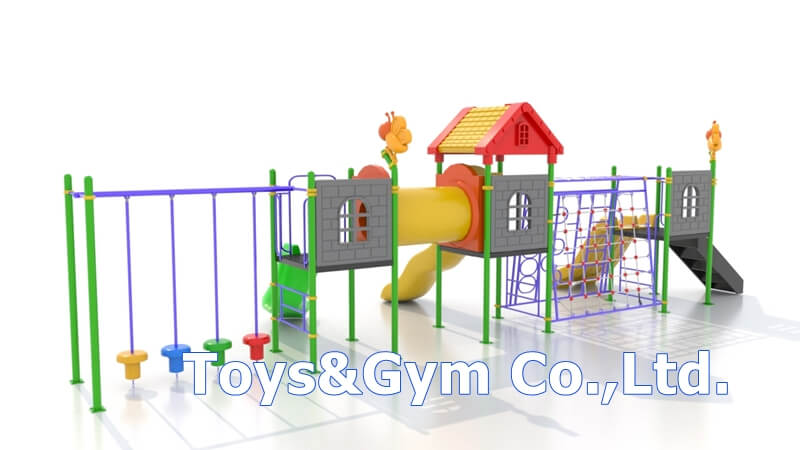 เครื่องเล่นสนามกลางแจ้ง ชุด Funny Park Adventure