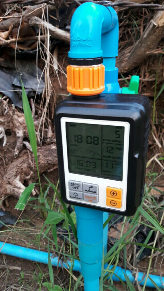 เครื่องตั้งเวลาเปิดปิดน้ำอัตโนมัติ โซลินอยวาล์ว 1 โปรเเกรม พร้อมถ่าน Alkaline Panasonic WTR-305