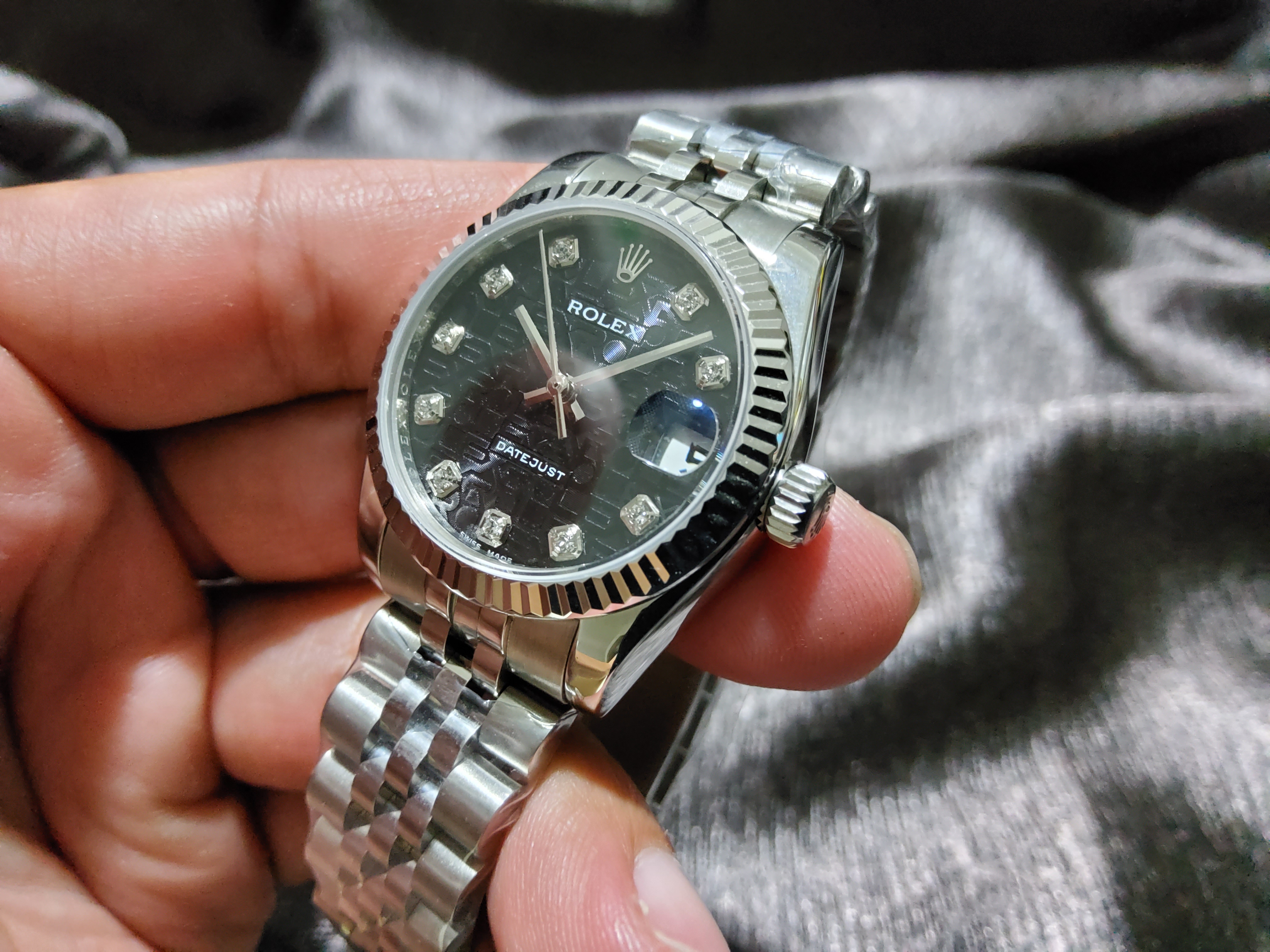 PRE-ORDER ROLEX OYSTER DATEJUST (31MM.) กลไกโคลน ROLEX 3035